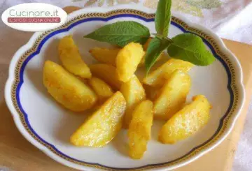 PATATE ROSSE COTTE IN FORNO E AROMATIZZATE ALLA CURCUMA