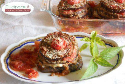 Torrette di Melanzane con Pane nero e Mozzarella