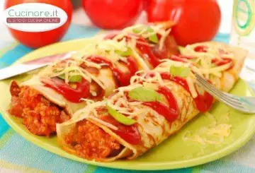 CRESPELLE DI SOIA AL RAGÙ VEGETARIANO