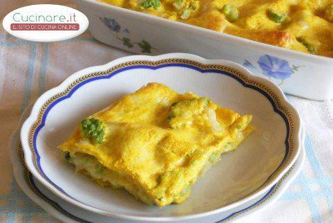 Lasagne dorate con Broccolo romanesco e Curcuma