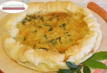 QUICHE CON COSTE E PORRI AL PROFUMO DI ZENZERO
