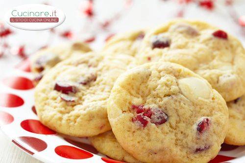 Biscotti con Mirtilli Rossi e Cioccolato Bianco