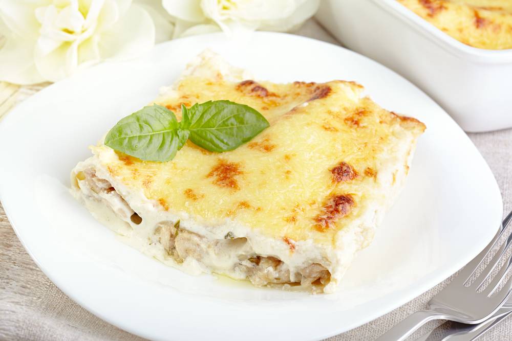 Cannelloni con Funghi e Salsicce