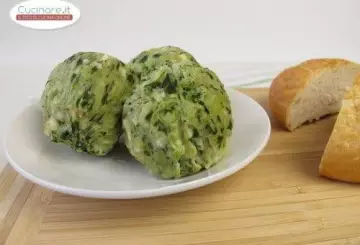 POLPETTE DI MERLUZZO E SPINACI