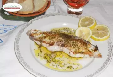 TRANCIO DI RICCIOLA ARROSTITO CON SALSA AROMATICA