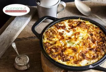 RISO AL FORNO CON ZUCCHINE, MOZZARELLA E DRAGONCELLO