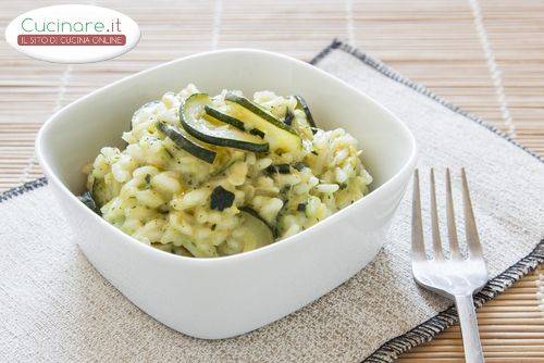 Risotto con philadelphia e zucchine