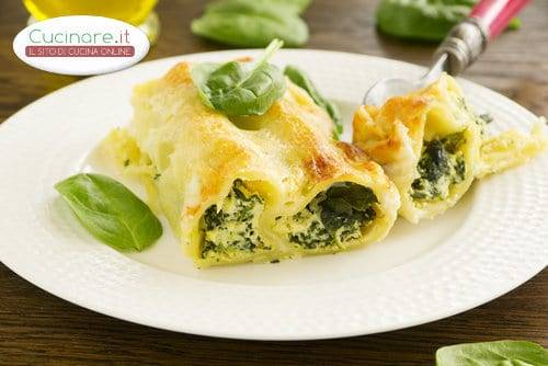 Cannelloni con Tofu e spinaci