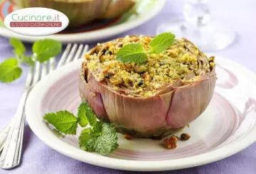 CARCIOFI FARCITI CON PROSCIUTTO CRUDO