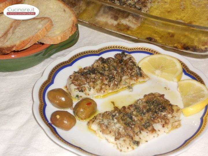 Filetti di Pesce Spatola al gratin