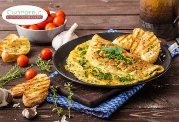 FRITTATA CON ERBA CIPOLLINA E BIRRA
