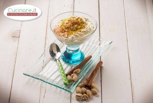 Mousse di Ricotta e Croccante di Pistacchi