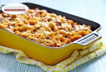 PASTA AL FORNO CON MORTADELLA E TALEGGIO