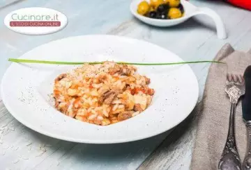 RISOTTO CON BOCCONCINI DI CARNE