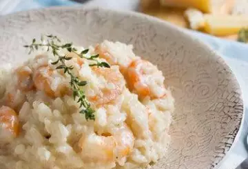 RISOTTO CON GAMBERI E FINOCCHIO