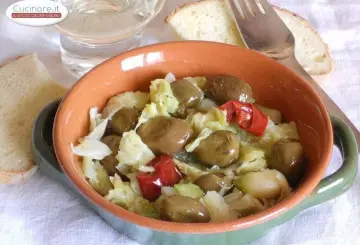 VERZE SALTATE CON CAPPERI E OLIVE