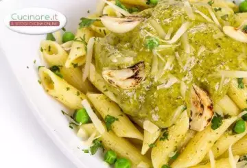 PASTA E PISELLI CON CREMA DI FAGIOLINI