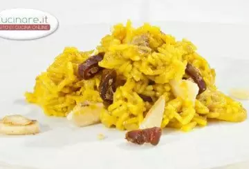 RISOTTO CON DATTERI ALLO ZAFFERANO