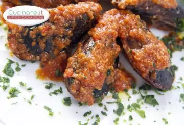 COZZE RIPIENE CON SALSICCIA