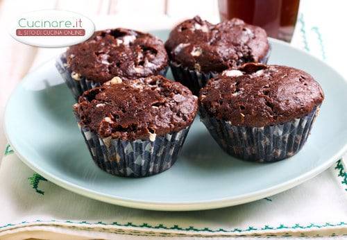 Muffin con marshmallow e cioccolato