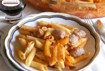 PASTA AL FORNO CON BOCCONCINI DI SALSICCIA