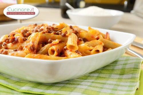 Penne con Lenticchie