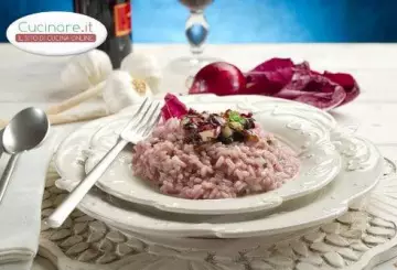 RISOTTO AL RADICCHIO ROSSO E SUCCO DI MELAGRANA
