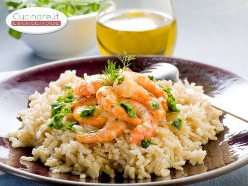 Risotto con Gamberi e Spumante