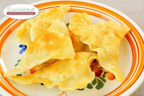 Tortelli fritti con Cavolo cappuccio