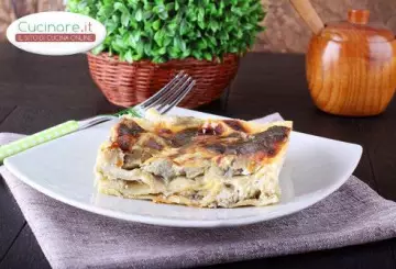 LASAGNE CARCIOFI E SALSICCIA