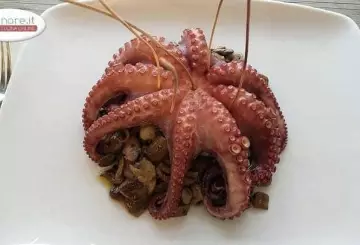 POLPO ALLA BRACE CON FUNGHI