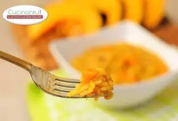 RISOTTO CON ZUCCA E RICCI DI MARE