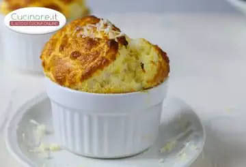 SOUFFLÈ DI LENTICCHIE, BESCIAMELLA E GORGONZOLA