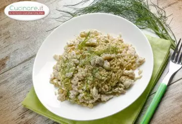 RISOTTO CON BACCALÀ E ANETO