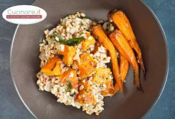 FARRO CON CAROTE E ZUCCA