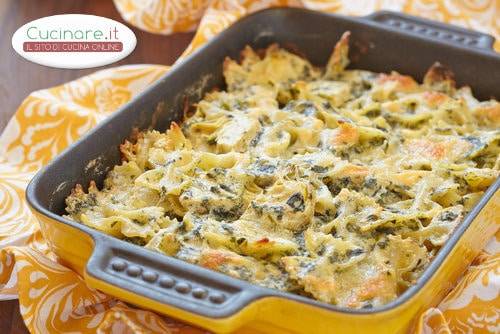 Farfalle al forno gratinate