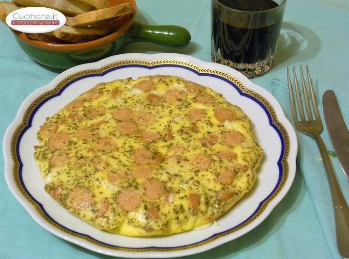 Frittata light al forno con Wurstel