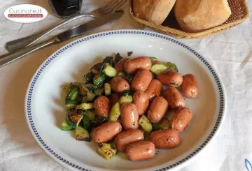 MINI WURSTEL CON ZUCCHINE