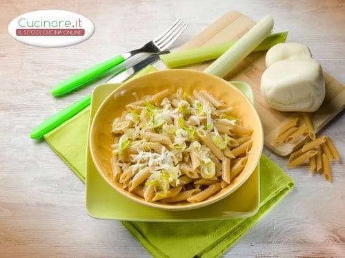 Pasta con Porri e Scamorza