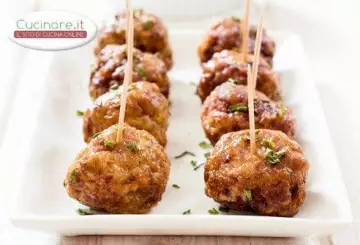 POLPETTE CON PROSCIUTTO COTTO E PHILADELPHIA
