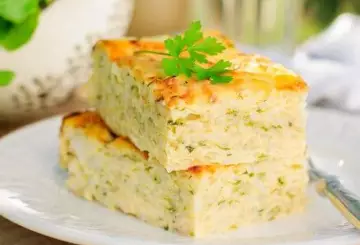 TORTA DI RISO CON ZUCCHINE E MAGGIORANA