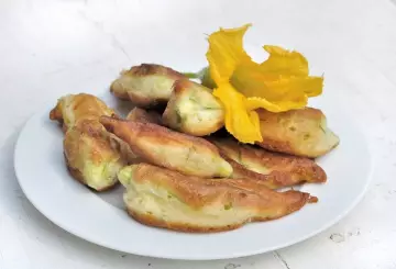 FIORI DI ZUCCA RIPIENI DI PESCE