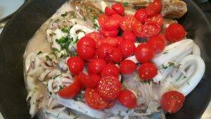 Zuppa di pesce senza fumetto preparazione 3