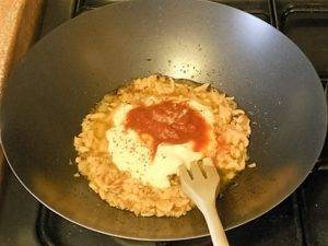 Farfalle al salmone preparazione 6