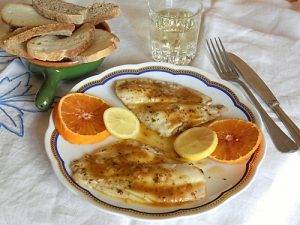 Filetti di platessa con salsa di arancia preparazione 5