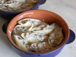 Conchiglioni ripieni di Funghi preparazione 10