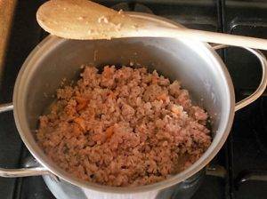 Conchiglioni ripieni di carne preparazione 3