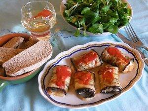 Involtini di melanzane al forno ripiene preparazione 11