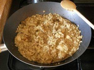 Risotto ai funghi preparazione 12