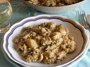 Risotto ai funghi preparazione 13